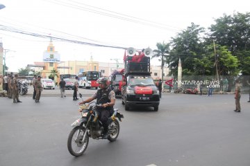 Tiga ribu buruh Tangerang bergerak ke Jakarta
