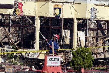 Kebakaran Polres Lampung Selatan