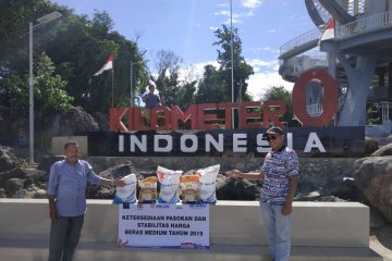 Bulog pastikan ketersedian stok di Kilometer Nol Indonesia