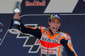 Marquez kunci pole position GP Prancis meski sempat terjatuh