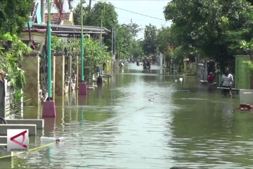 Banjir kali Lamong rendam ribuan rumah, dua tewas