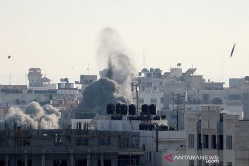 Serangan udara Israel ke kota Gaza