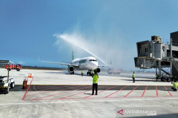 Pesawat Citilink mendarat sempurna di Bandara Internasional Yogyakarta