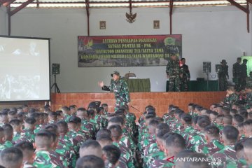 Satgas Yonif 713/Satya Tama latihan pratugas pengamanan perbatasan