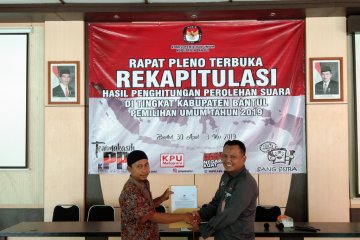 Proses rekapitulasi suara di KPU Bantul butuhkan waktu seminggu