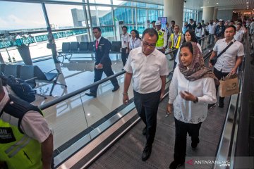 Menteri BUMN uji coba penerbangan ke Bandara Internasional Yogyakarta