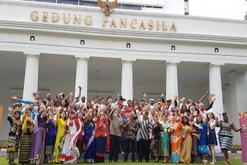 Puluhan pemuda berbagai negara pelajari budaya Indonesia