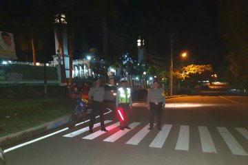 Polsek Sungailiat fokus berikan pengamanan jamaah sholat