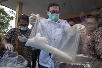 Pemusnahan barang bukti sabu