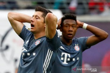 Ditahan imbang Leipzig, Pesta juara Munchen tertunda