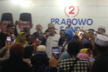 Sandiaga sampaikan terima kasih pada relawan kawal proses Pemilu