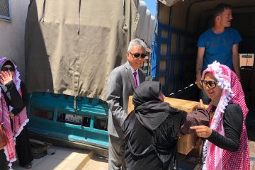 KBRI Amman berikan bantuan kemanusiaan bagi pengungsi Palestina
