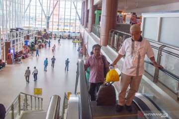 Puncak arus mudik Bandara Pekanbaru pada 1 Juni