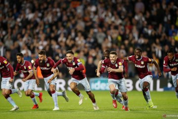 Aston Villa berpeluang masuk Liga Primer Inggris usai menang lawan West Bromwich Albion