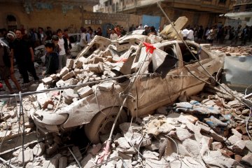 Serangan udara guncang wilayah utara Ibu Kota Yaman