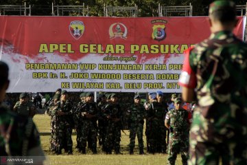 Ribuan personel gabungan amankan kedatangan Presiden Jokowi ke Belu