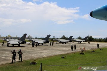 Tujuh pesawat tempur Prancis mendarat darurat di Aceh