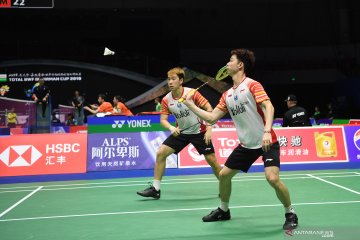 Kevin/Marcus sumbang poin pertama bagi Indonesia