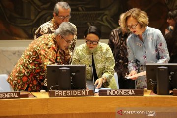 Menlu Retno Marsudi pimpin sidang Dewan Keamanan PBB bahas Timur Tengah