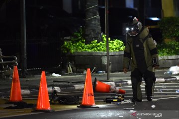 Gegana amankan benda mencurigakan di Jalan MH Thamrin