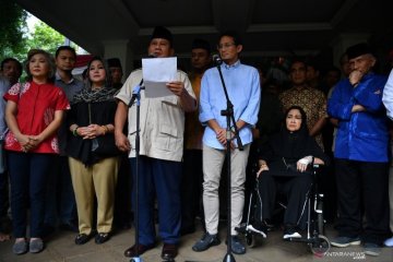 Prabowo-Sandi gelar jumpa pers jelaskan gugatan Pilpres