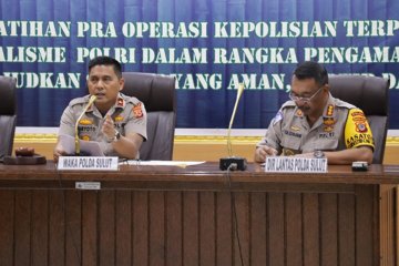 Polda Sulut gelar Latpraops mantapkan pengamanan Idul Fitri