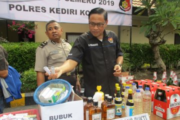 Polresta Kediri ungkap 51 kasus selama dua pekan