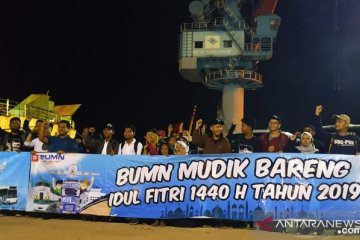 PT Timah sambut kedatangan ratusan mahasiswa "BUMN Mudik Bareng"