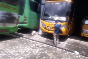 Puluhan bus layani pemudik disiapkan Perkimhub Bangka Tengah