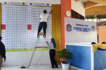 Jumlah pemudik H-7 di Kampung Rambutan alami penurunan dibanding 2018