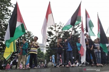 Ratusan umat muslim aksi solidaritas Palestina peringati Hari Al-Quds