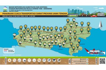 BMKG: Cuaca jalur selatan Jawa Tengah cerah berawan