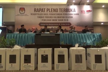 KPU Kalsel gelar Rapat Pleno Rekapitulasi Hasil Perhitungan Suara