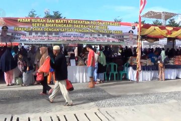 Pasar murah di alun-alun kota Pangkalpinang