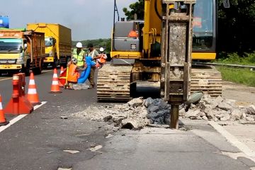 Perbaikan ruas KM 204 Tol Palikanci dikebut