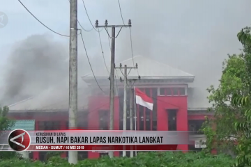 Rusuh! Napi bakar Lapas Narkotika Langkat