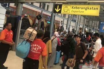 Puncak arus mudik di Stasiun Pasar Senen hingga H+1