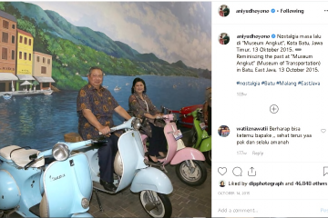 Nostalgia Ani Yudhoyono bersama SBY di atas tunggangan roda dua