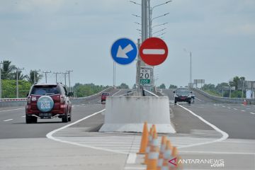 Arus Mudik H-4 di  Tol Palindra