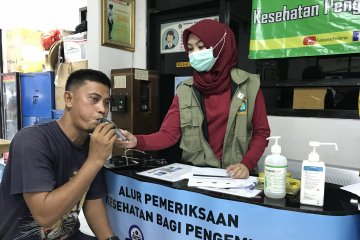 Beberapa sopir bus di Terminal Kalideres ditemukan tak laik mengemudi