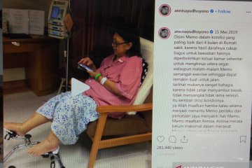 Annisa Pohan kenang kondisi Ani Yudhoyono yang sempat membaik