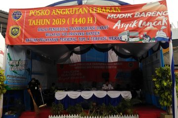 Terminal Merak H-3 kedatangan pemudik 11.914 orang