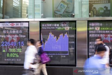 Pasar saham Hong Kong ditutup naik 0,56 persen