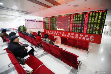 Bursa saham China dibuka naik tipis, setelah kemarin melemah