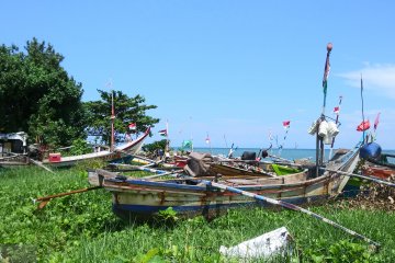 Nelayan di Pantai Padang tidak melaut saat Lebaran