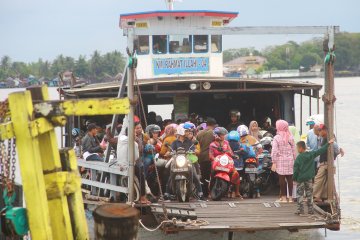 Arus balik di kalsel ramai