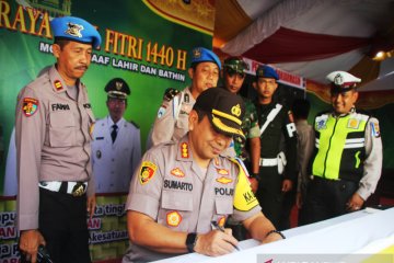 Polres Banjarmasin siaga pos pengamanan pascalebaran