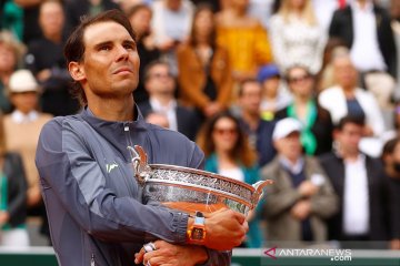 Juarai French Open, Nadal banjir pujian di media sosial