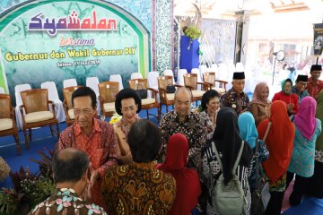 Ribuan masyarakat hadiri syawalan Gubernur DIY di Kabupaten Sleman