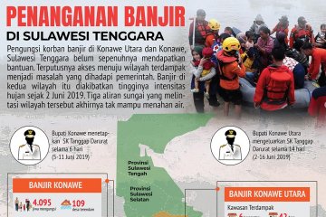 Penanganan banjir di Sulawesi Tenggara